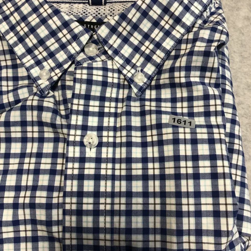 Ariat Pro Series Shirt Mens 2XL Blue White Checked Button Down Western Workwear - Picture 14 of 14
